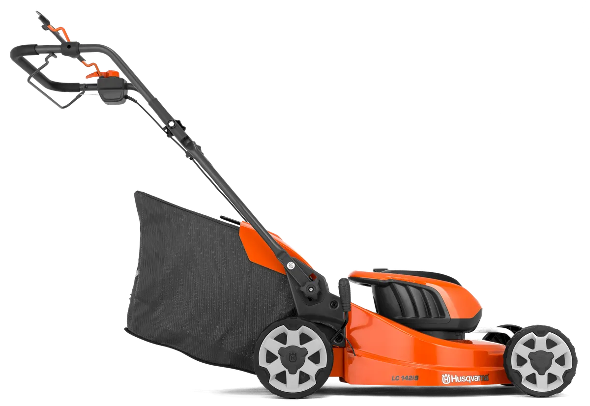 HUSQVARNA LC 142iS ar akumulatoru un lādētāju - skats 2