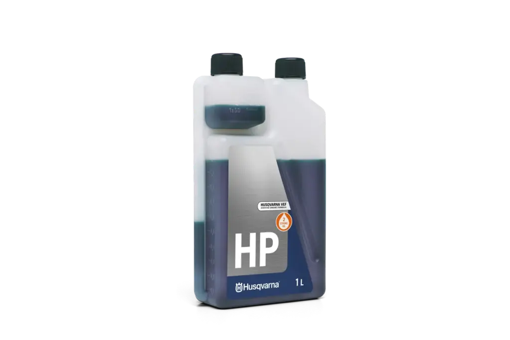 Husqvarna HP divtaktu eļļa 1L ar dozatoru