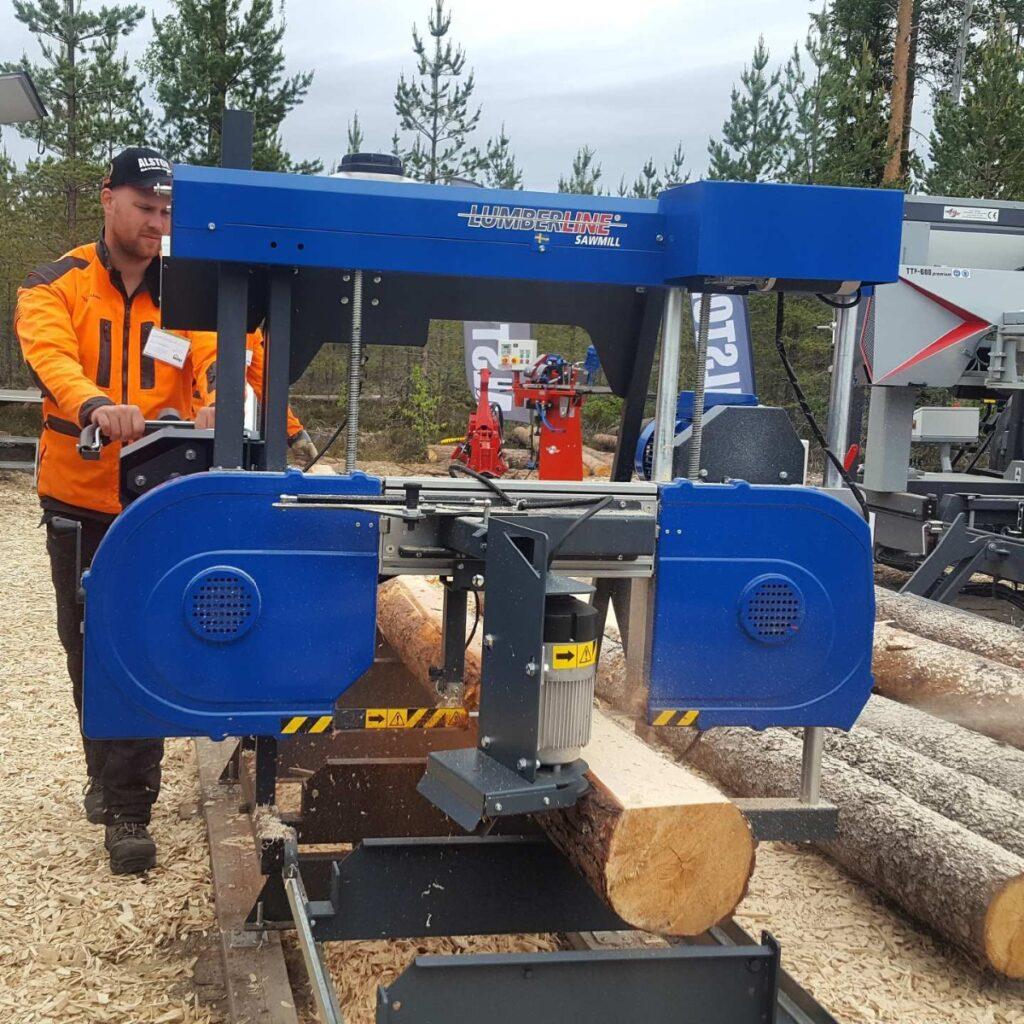 Lumberline Sawmill kokzāģētava ar elektro motoru - skats 2